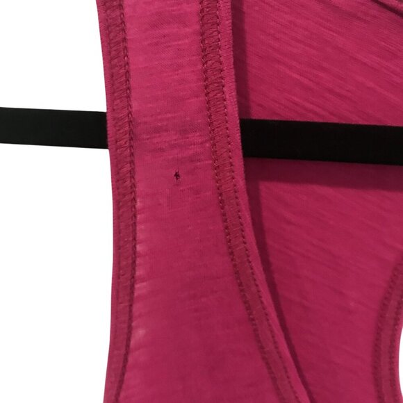 Anthropologie Little Yellow Button Pink Henley Keyhole Tiered Tank Top Size S Bo - Picture 5 of 8